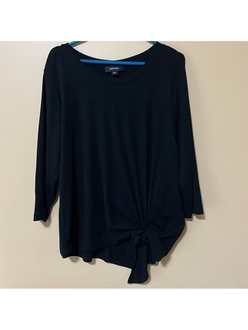 KAREN KANE black side tie top.  New with tag.  Size 2X.